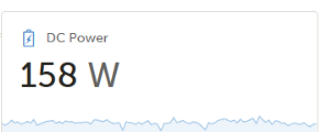 DC Power component showing 158 W